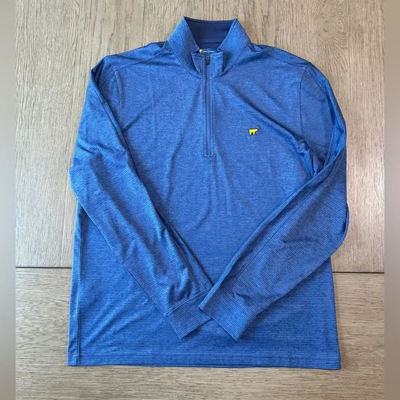 Jack Nicklaus 1/4 Zip Long Sleeve Golf Pullover Size Medium Blue - Picture 4 of 9